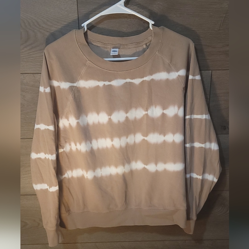 Old Navy Tan Tye-Dye Sweater